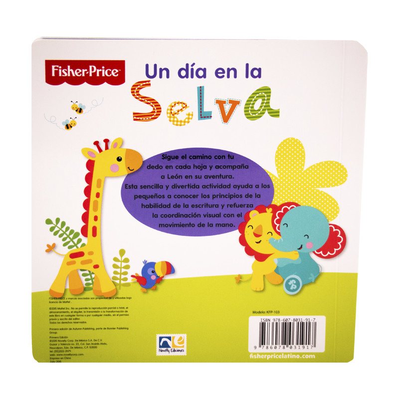 Libro Preescolar Un Día en la Selva - Novelty