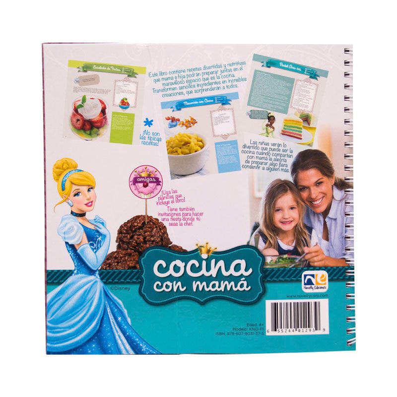 Libro Cocina con Mamá de las Princesas de Disney  - Novelty