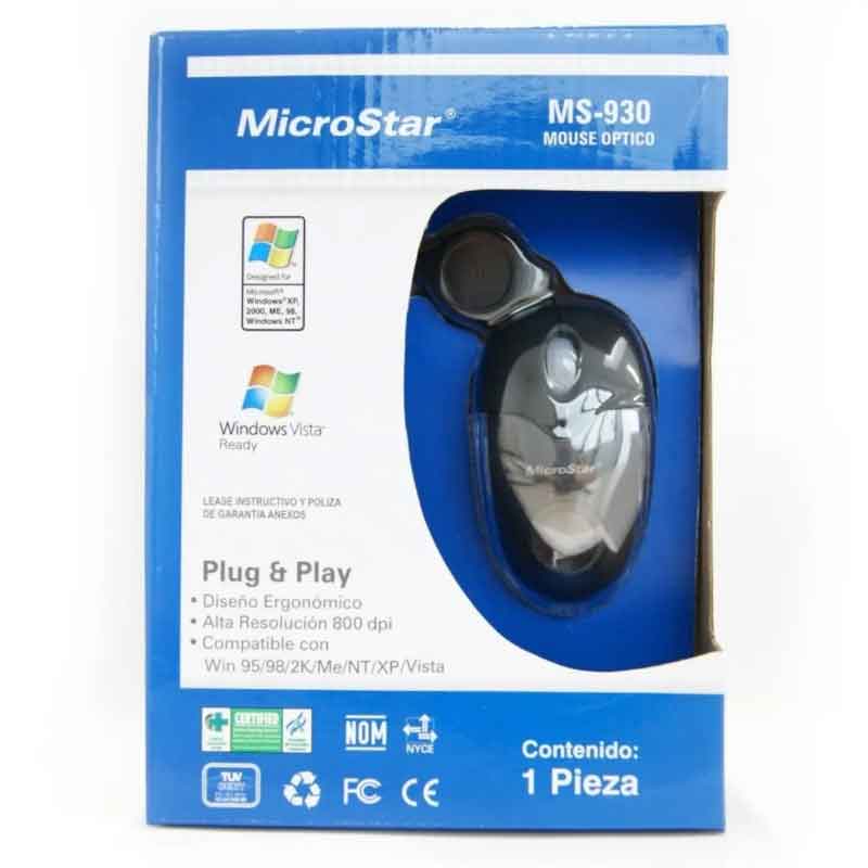 2 pack Mini Mouse Óptico Retractil MicroStar MS-930