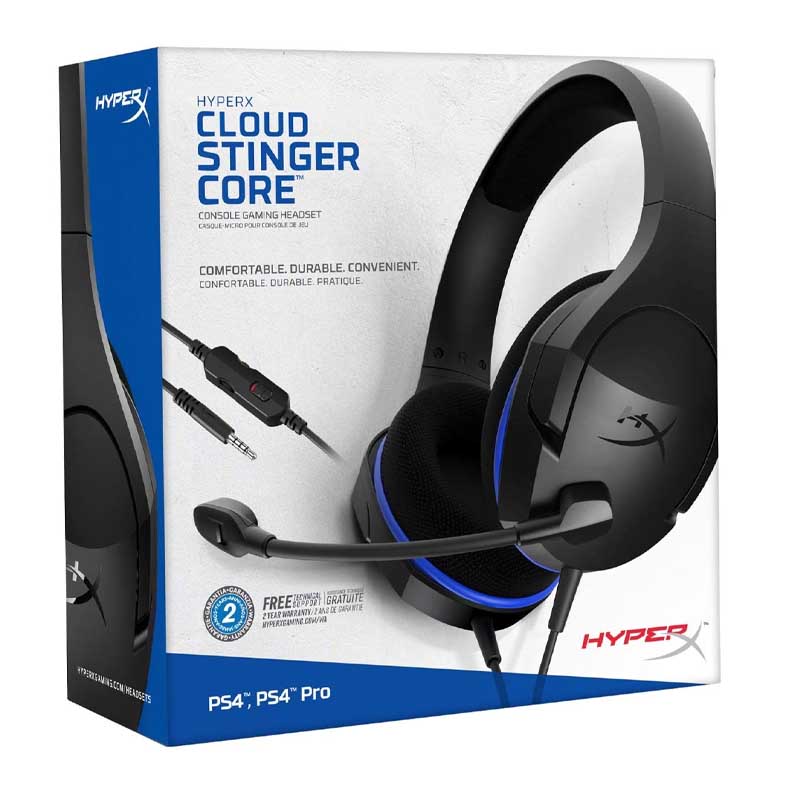 DIADEMA KINGSTON HX CLOUDSTINGER CORE NEGRO/AZUL 3.5MM HX-HSCSC-BK