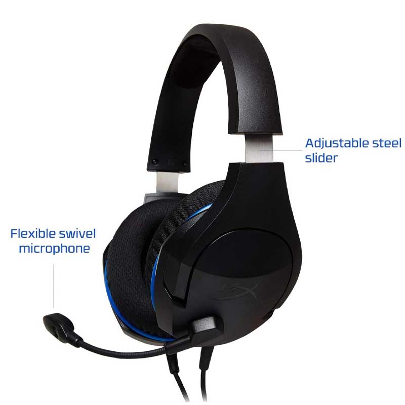 DIADEMA KINGSTON HX CLOUDSTINGER CORE NEGRO/AZUL 3.5MM HX-HSCSC-BK
