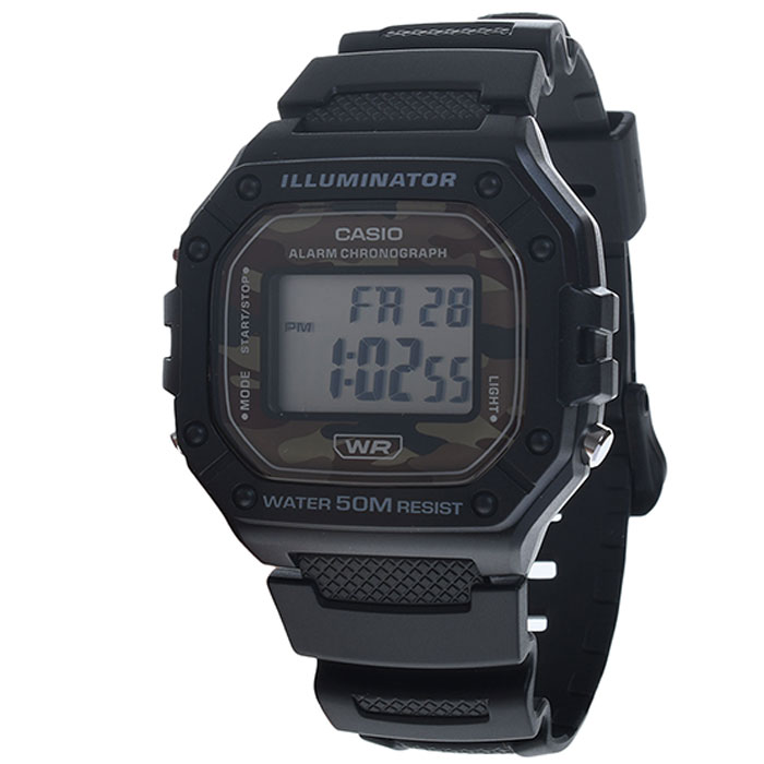 Reloj Casio Hombre Digital Casual Negro W218H5BVCF