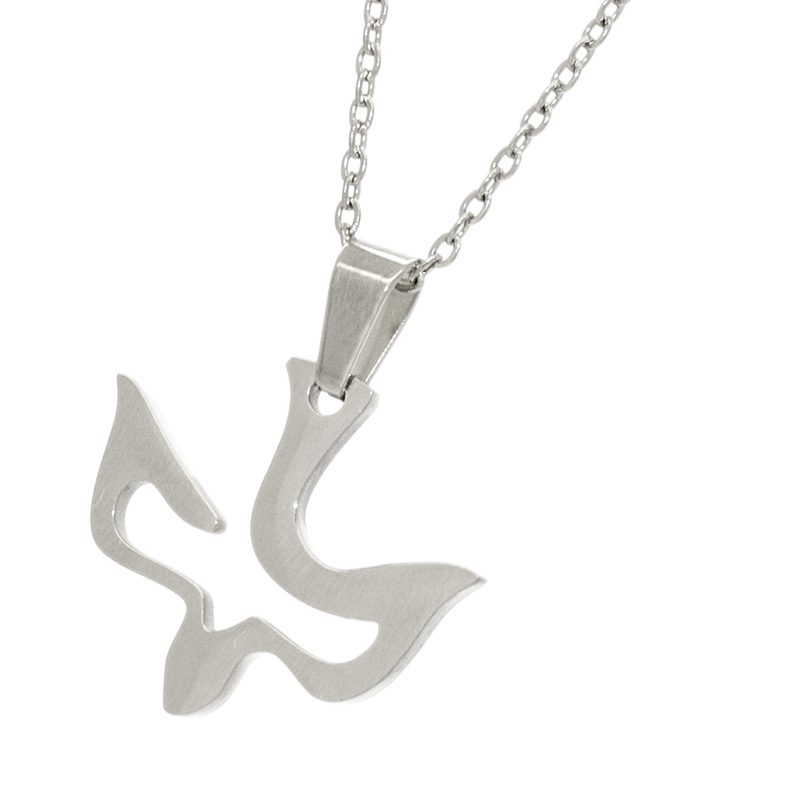 Dije de paloma espíritu santo en acero