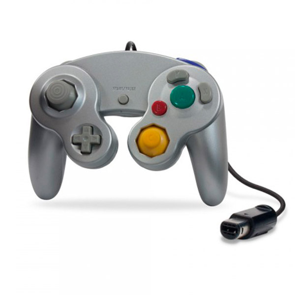 Control alámbrico Cirka Plata para wii/Gamecube