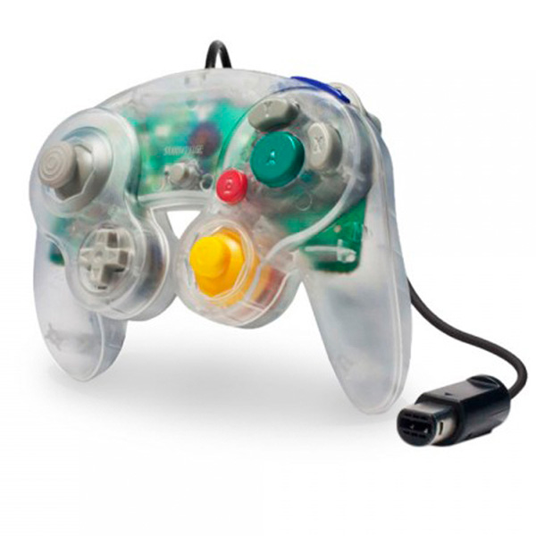 Control alámbrico Cirka Transparente para wii/Gamecube