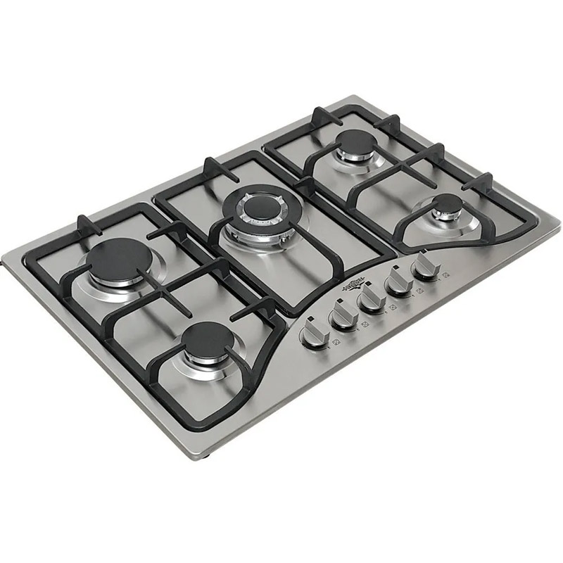 Parrilla de Gas 5 Quemadores Acero Inoxidable Empotrable Gutstark