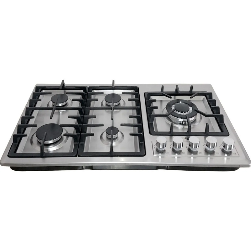 Parrilla de Gas 5 Quemadores Acero Inoxidable Empotrable Gutstark