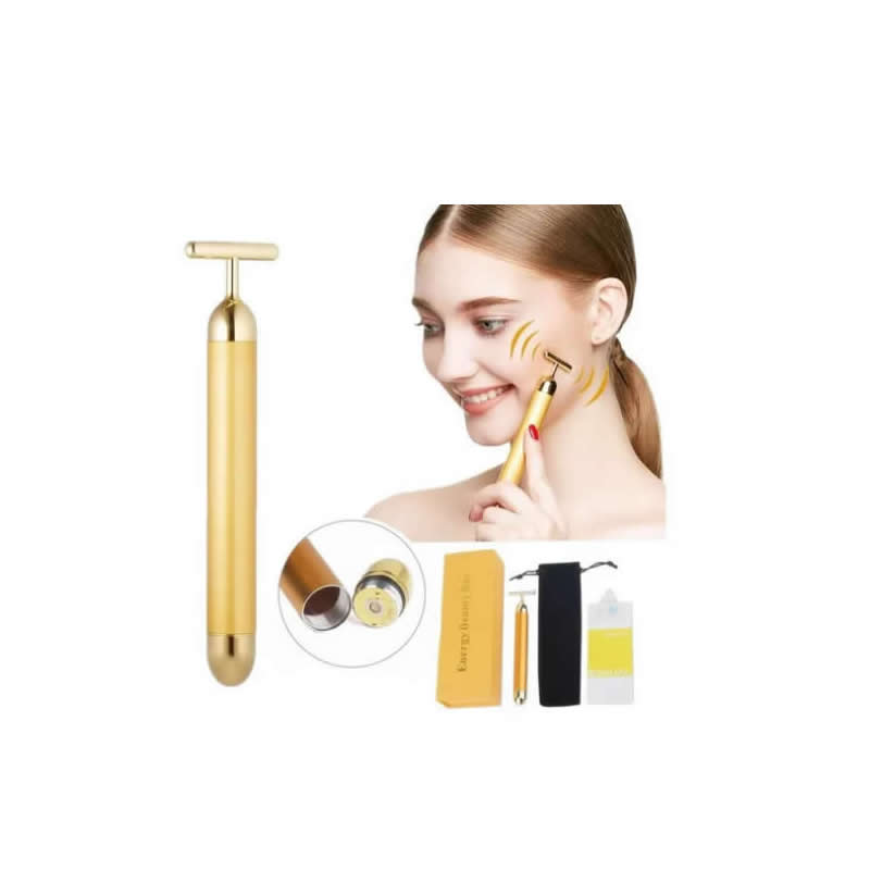 Masajeador Facial Eléctrico Forma T Pila AA Rejuvenecedor