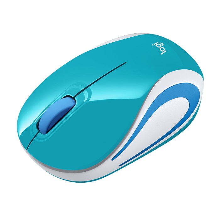 MOUSE INALAMBRICO MINI LOGITECH M187 COLOR VERDE AZULADO   910-005363