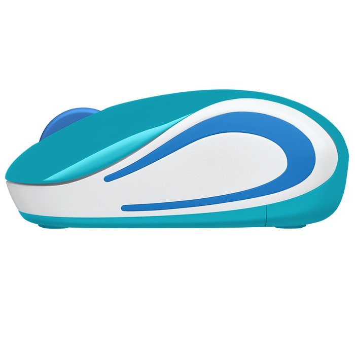 MOUSE INALAMBRICO MINI LOGITECH M187 COLOR VERDE AZULADO   910-005363