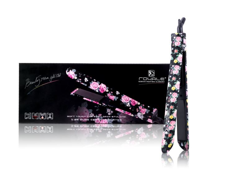 Plancha Para Cabello Platinum Floral Royale