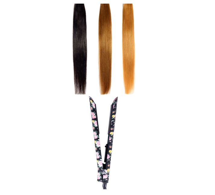 Plancha Para Cabello Platinum Floral Royale