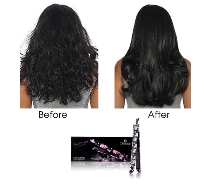 Plancha Para Cabello Platinum Floral Royale