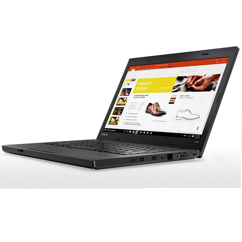 Laptop Lenovo ThinkPad L470 FullHD 14" Intel core i5-6300 8 Gb Ram 256 Gb SSD de alta velocidad Negro EQUIPO REACONDICIONADO GRADO A con Webcam externa de regalo