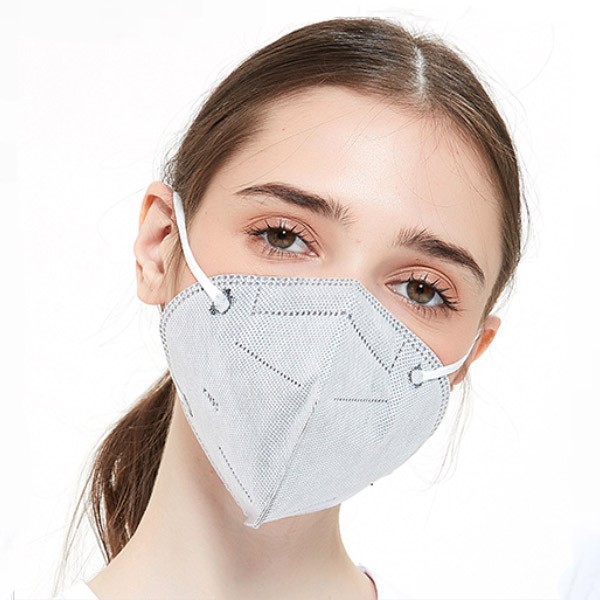 10 piezas Cubrebocas KN95 Certificado FDA ISO CE color gris con 5 capas  Empaque individual máxima protección FFP2 