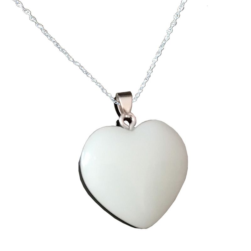 Collar Aleación Con Corazón Fluorescente Brilla Azul En La Osuridad