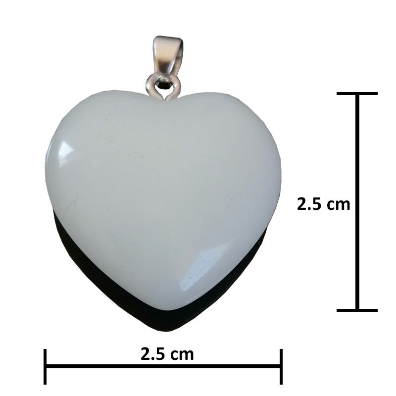 Collar Aleación Con Corazón Fluorescente Brilla Azul En La Osuridad