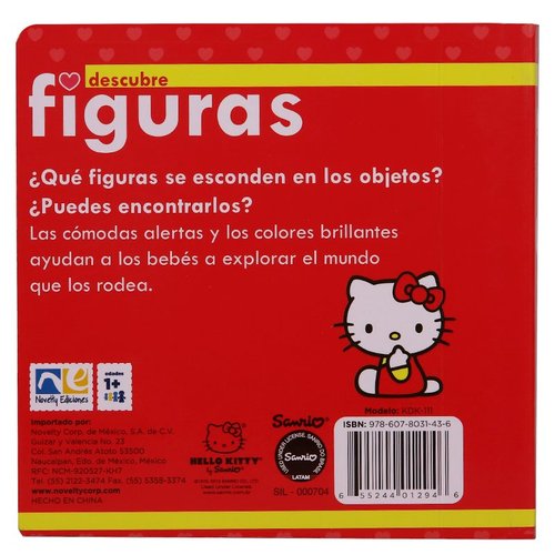 Libro Infantil: Descubre Figuras con Hello Kitty  - Novelty