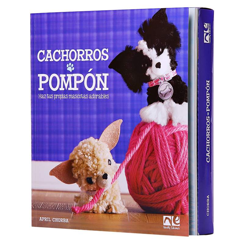 Libro de Manualidades para Hacer Cachorros con Pompones - Novelty