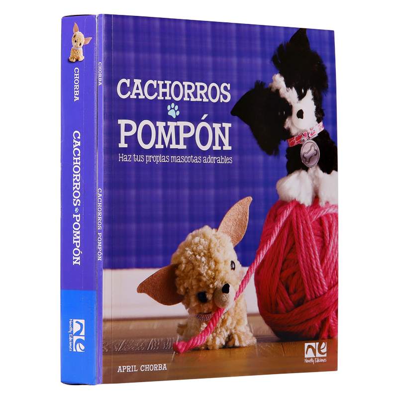 Libro de Manualidades para Hacer Cachorros con Pompones - Novelty