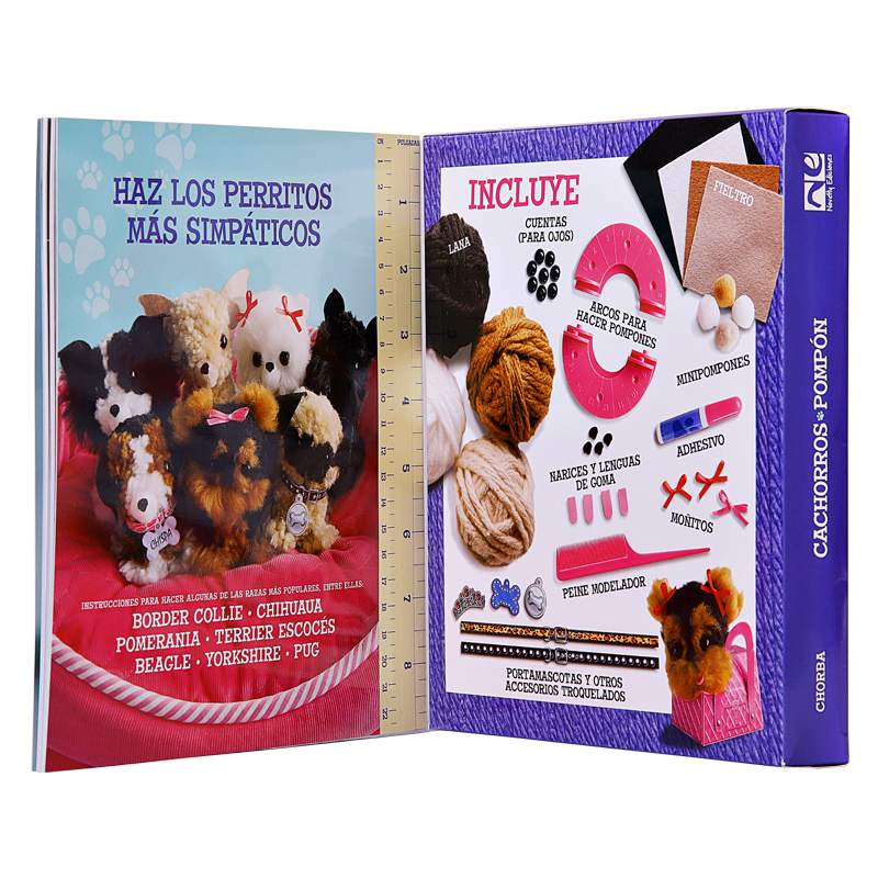 Libro de Manualidades para Hacer Cachorros con Pompones - Novelty