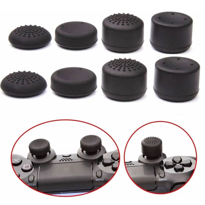 PS4 Grips Gomitas Profesionales Para Control PlayStation 4 (Negras)