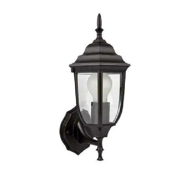 Farol De Pared Para Exterior E27 Salermo Negro 19w Tecnolite