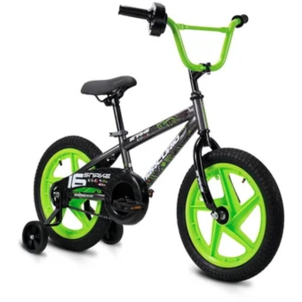 BICICLETA MERCURIO SNAKE R16 GRIS/VERDE 1V. END7