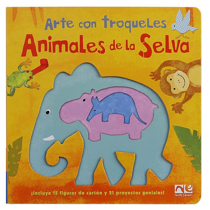 Libro Infantil Arte con Troqueles de los Animales de la Selva - Novelty