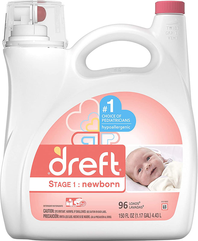 Detergente Liquido Para Ropa De Bebe Dreft 4.43l,96 Cargas