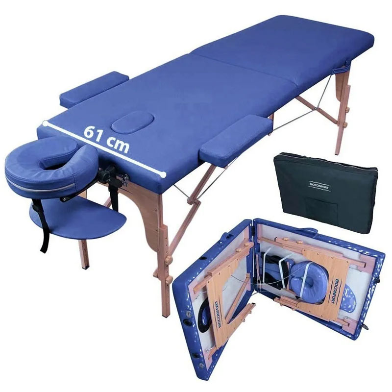 Cama De Masaje Camilla Plegable 150 kg Reclinable Fisioterapia Faciales Spa Azul Nanofort