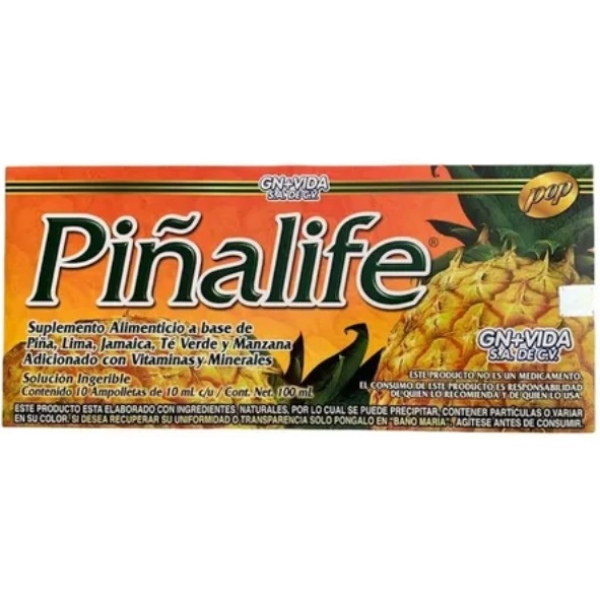 Piñalife ampolletas (10 ampolletas) GN+VIDA
