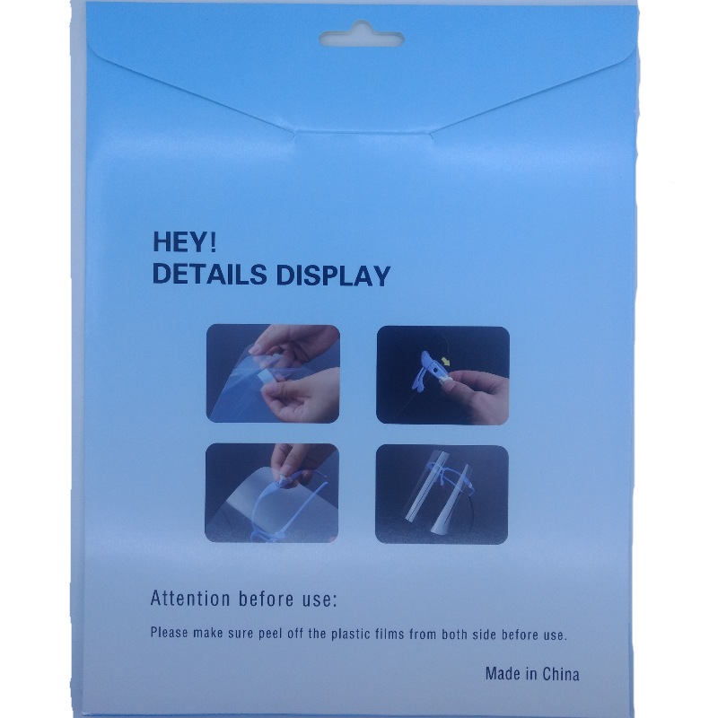 Careta Facial Protectora con Soporte de Lentes y mica transparente original, Face Shield.