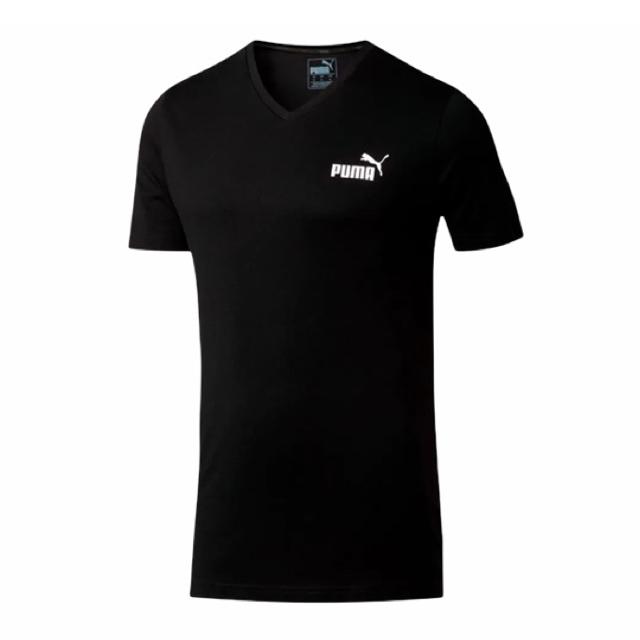 PLAYERA PUMA HOMBRE ESSENTIALS NEGRA V CASUAL