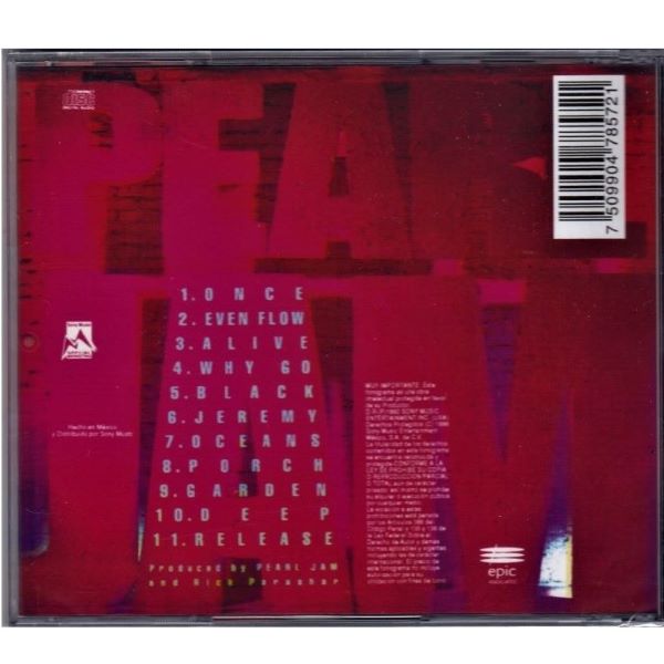 CD Pearl Jam ~ Ten