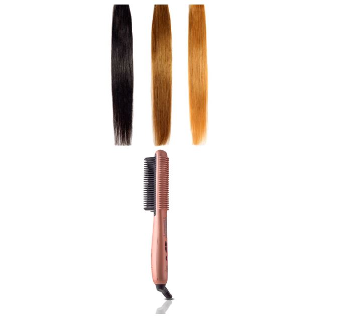 Cepillo Alaciador Cerámico Multiusos Rose Gold Royale