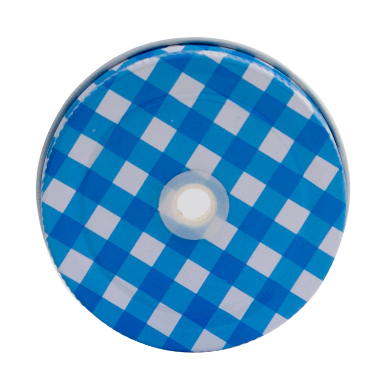 12 Tapas Azul para Frasco Mason Jars Mantel