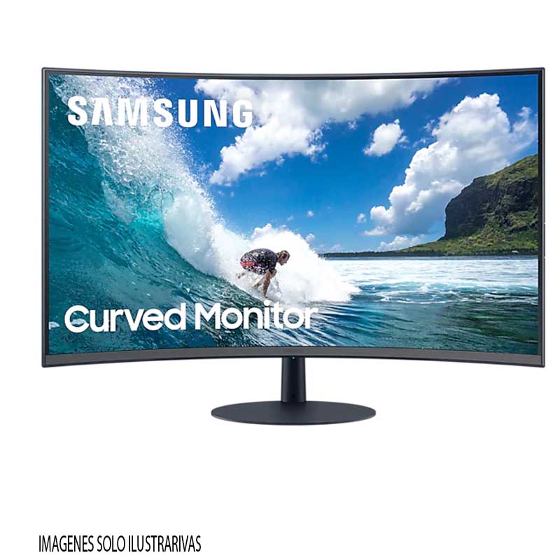 Monitor Curvo Samsung 32 Pulgadas 4 Ms 75 GHZ Vga Hdmi Dp LC32T550FDLXZX