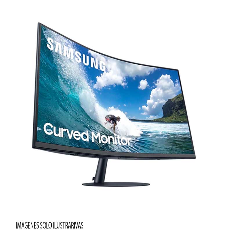 Monitor Curvo Samsung 32 Pulgadas 4 Ms 75 GHZ Vga Hdmi Dp LC32T550FDLXZX