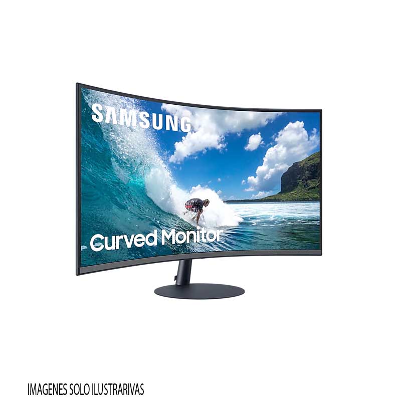 Monitor Curvo Samsung 32 Pulgadas 4 Ms 75 GHZ Vga Hdmi Dp LC32T550FDLXZX