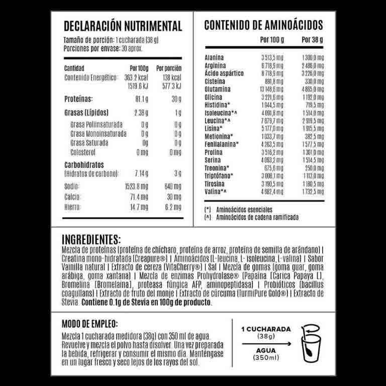 VAINILLA Proteina Vegetal Birdman Falcon Performance Premium 1.140 Kg