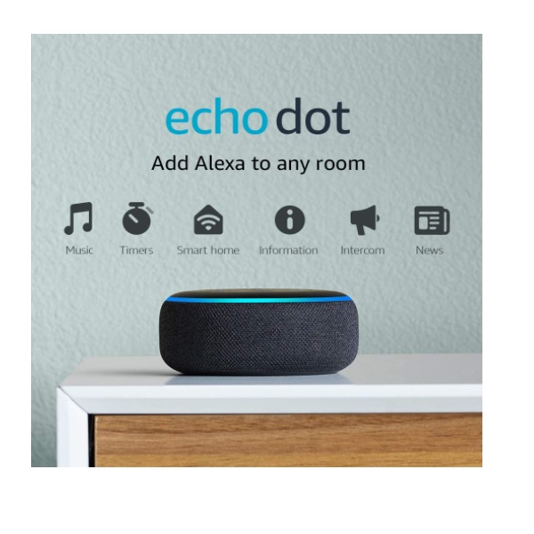 Amazon Echo Dot 3rd Gen Bocina Inteligente Alexa Español Negra