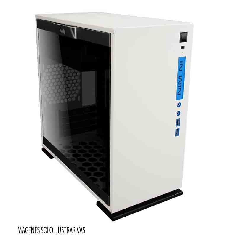 GABINETE INWIN 301 BLANCO LED ATX S/FUENTE CRISTAL IW-301-WHITE 