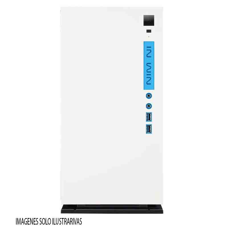 GABINETE INWIN 301 BLANCO LED ATX S/FUENTE CRISTAL IW-301-WHITE 