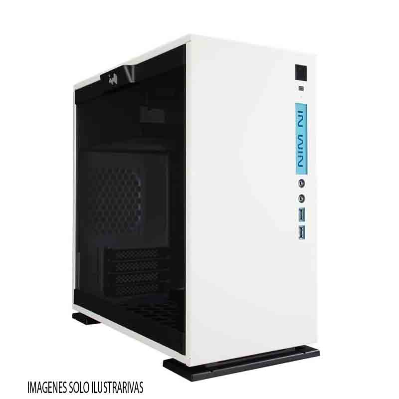 GABINETE INWIN 301 BLANCO LED ATX S/FUENTE CRISTAL IW-301-WHITE 