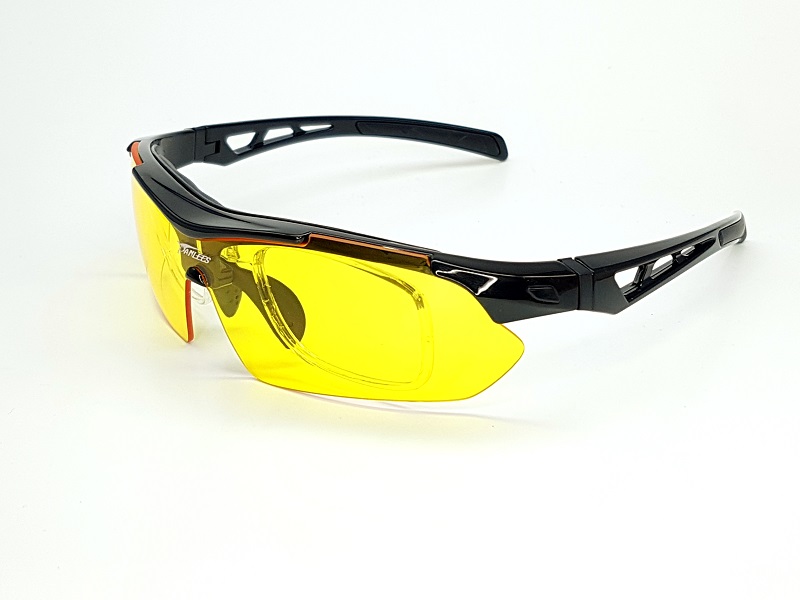 Lentes De Sol Deportivos Panlees SP017 Negro/Negro Ciclismo Micas Intercambiables