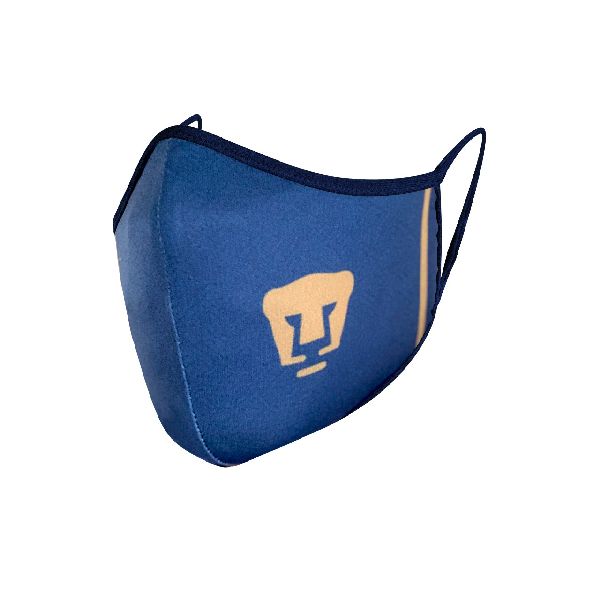 Cubrebocas Pumas Doble Capa Color Azul