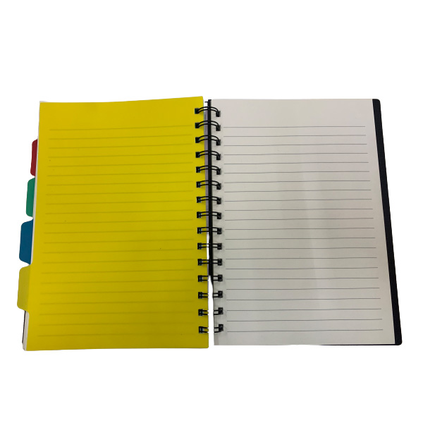 Cuaderno Con Espiral Con 4 Separadores Tamano A5