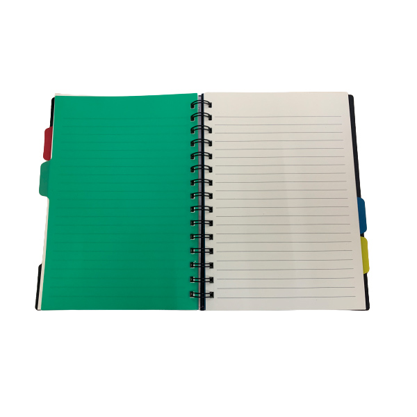 Cuaderno Con Espiral Con 4 Separadores Tamano A5