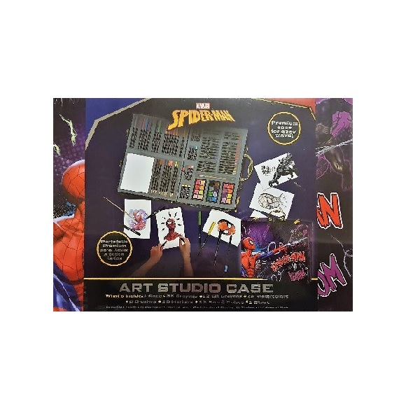 Portafolio de Dibujo Premium Spider Man, Art Studio Case  